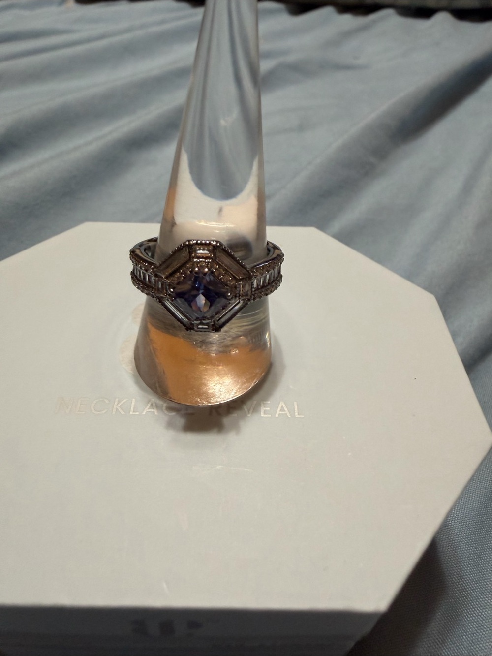 Tanzanite on Hematite